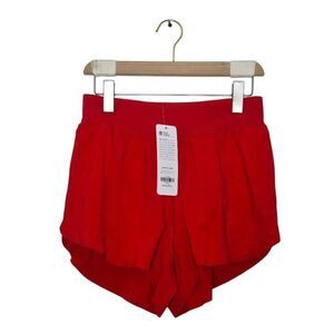 Crazy Yoga Women's Size Medium Running High Waisted Shorts Red New